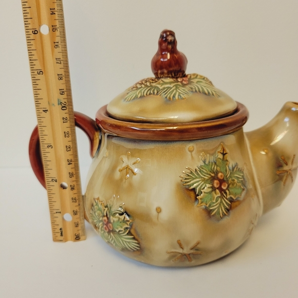 Ceramic Fall Colors Birds Design Mark A Teapot - Picture 8 of 10